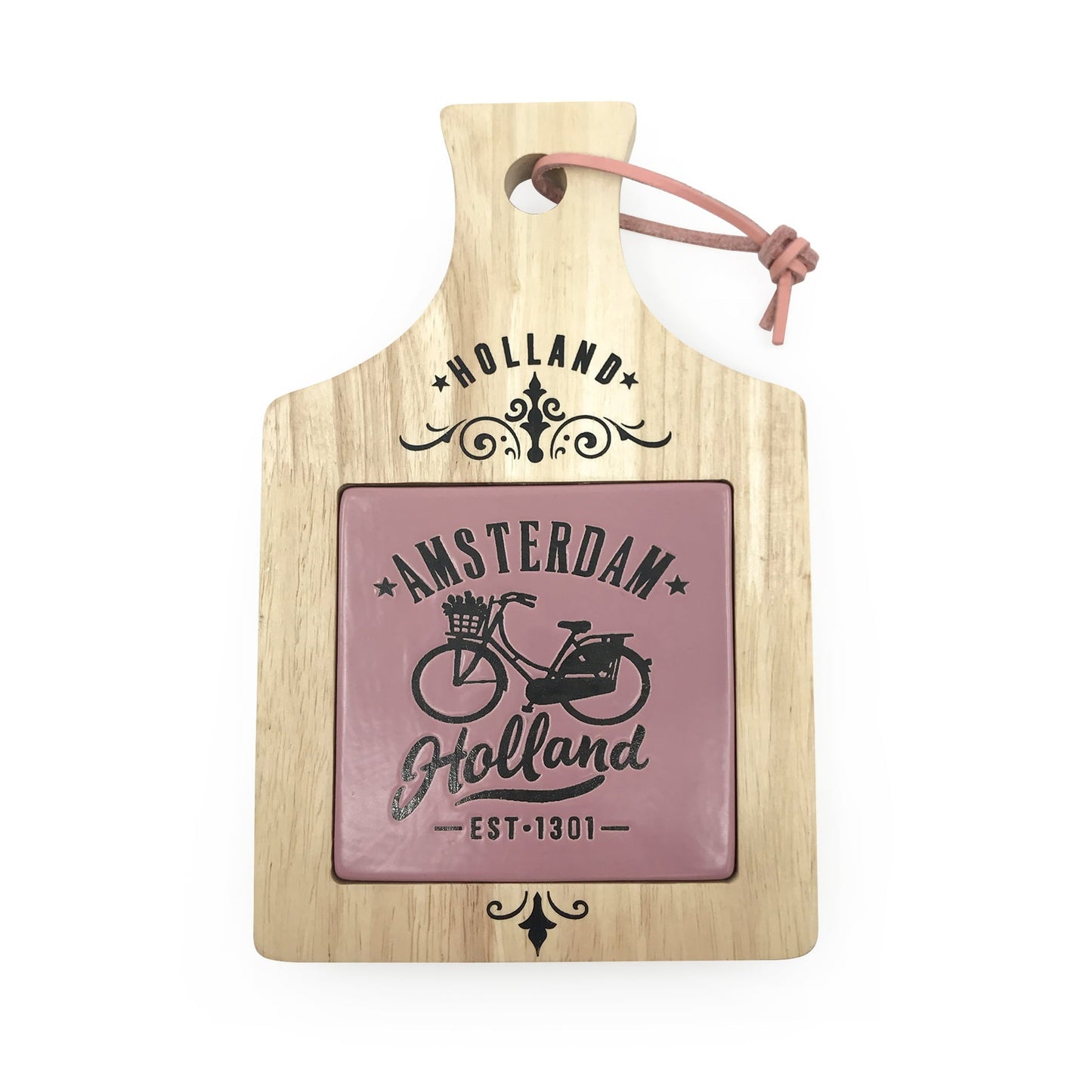 Kaasplank Hout Keramiek Tegel Roze Amsterdam