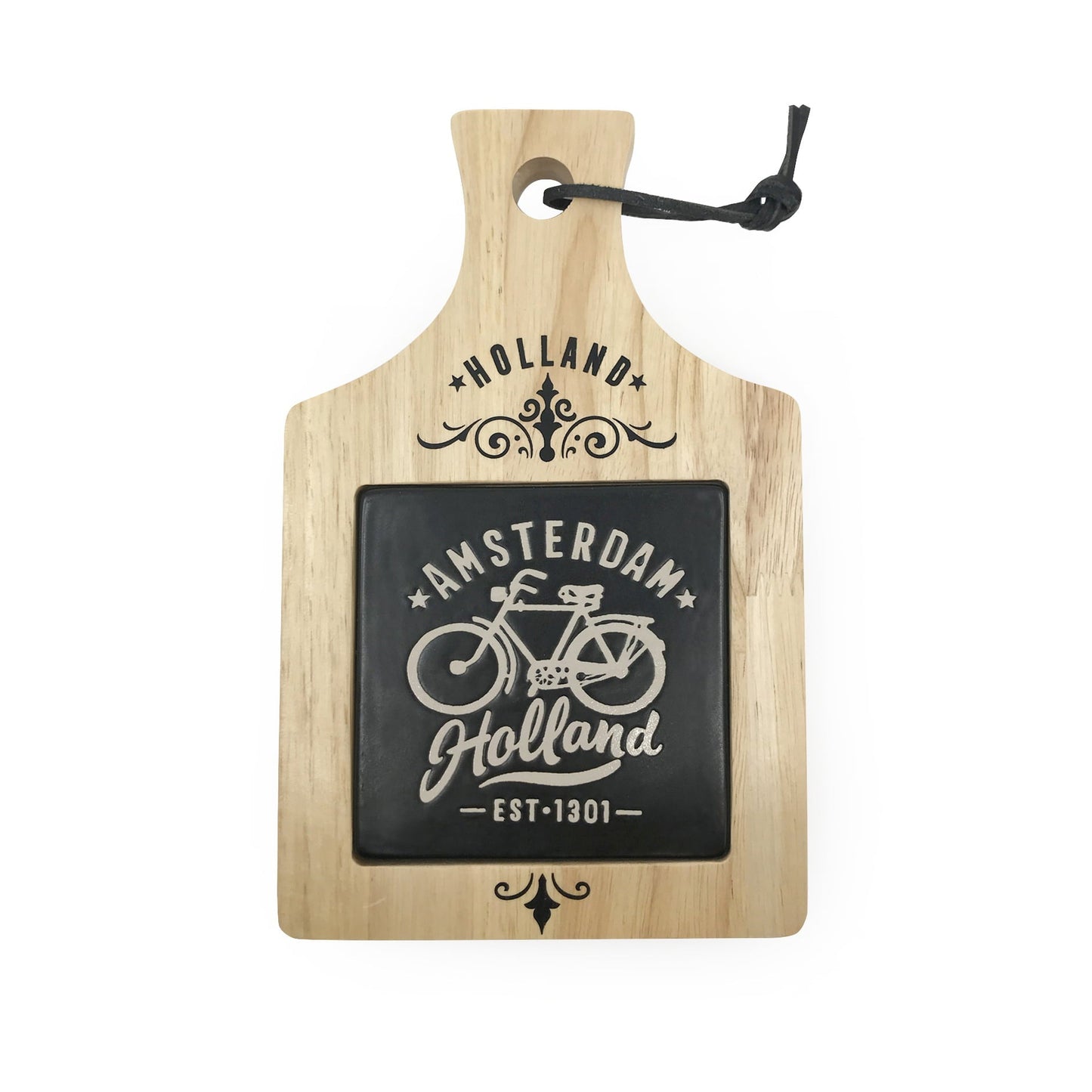Kaasplank Hout Keramiek Tegel Zwart Amsterdam