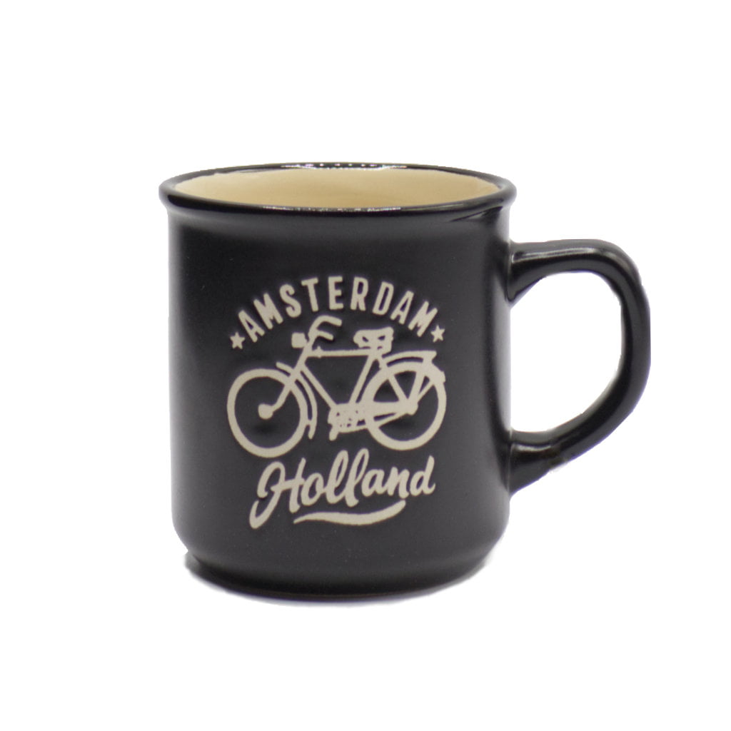 Mok "Amsterdam - Holland" - Zwart Groot