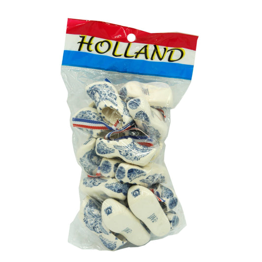 Klompen 10 paar blauw 5 cm